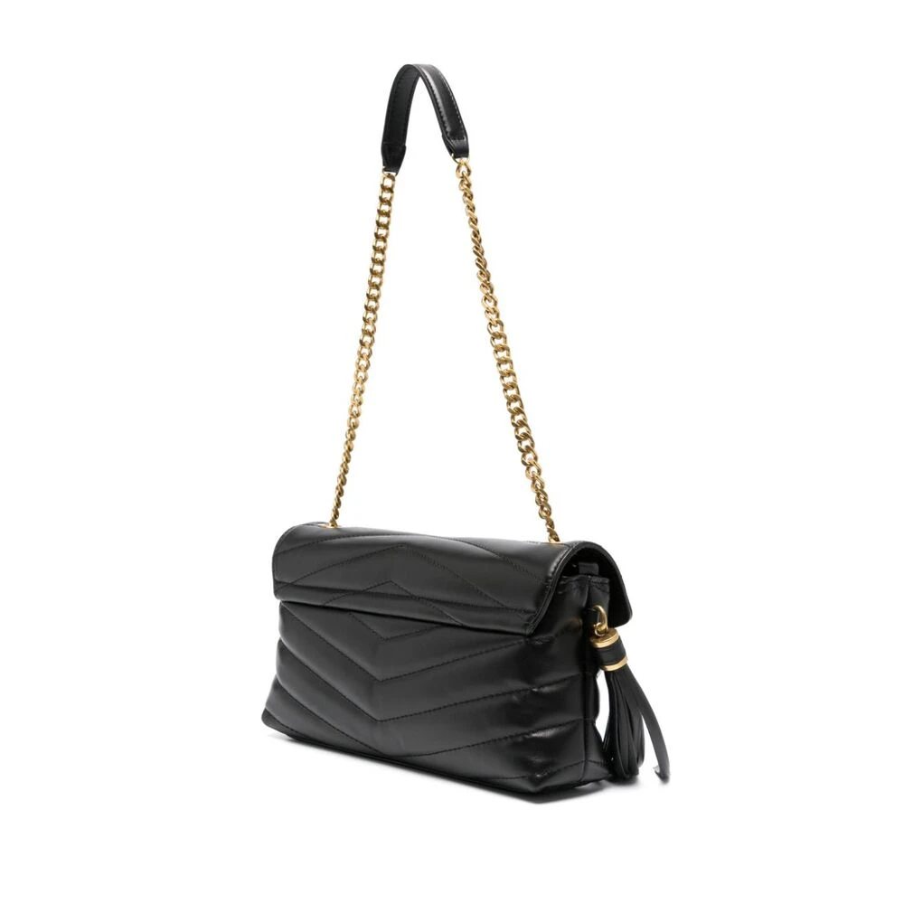 Twinset Schoudertas van gewatteerd leer Black Dames