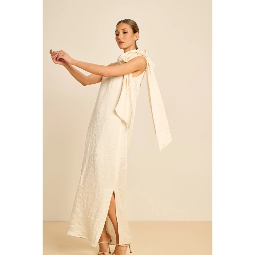 March23 Bloemenjurk Beige Dames