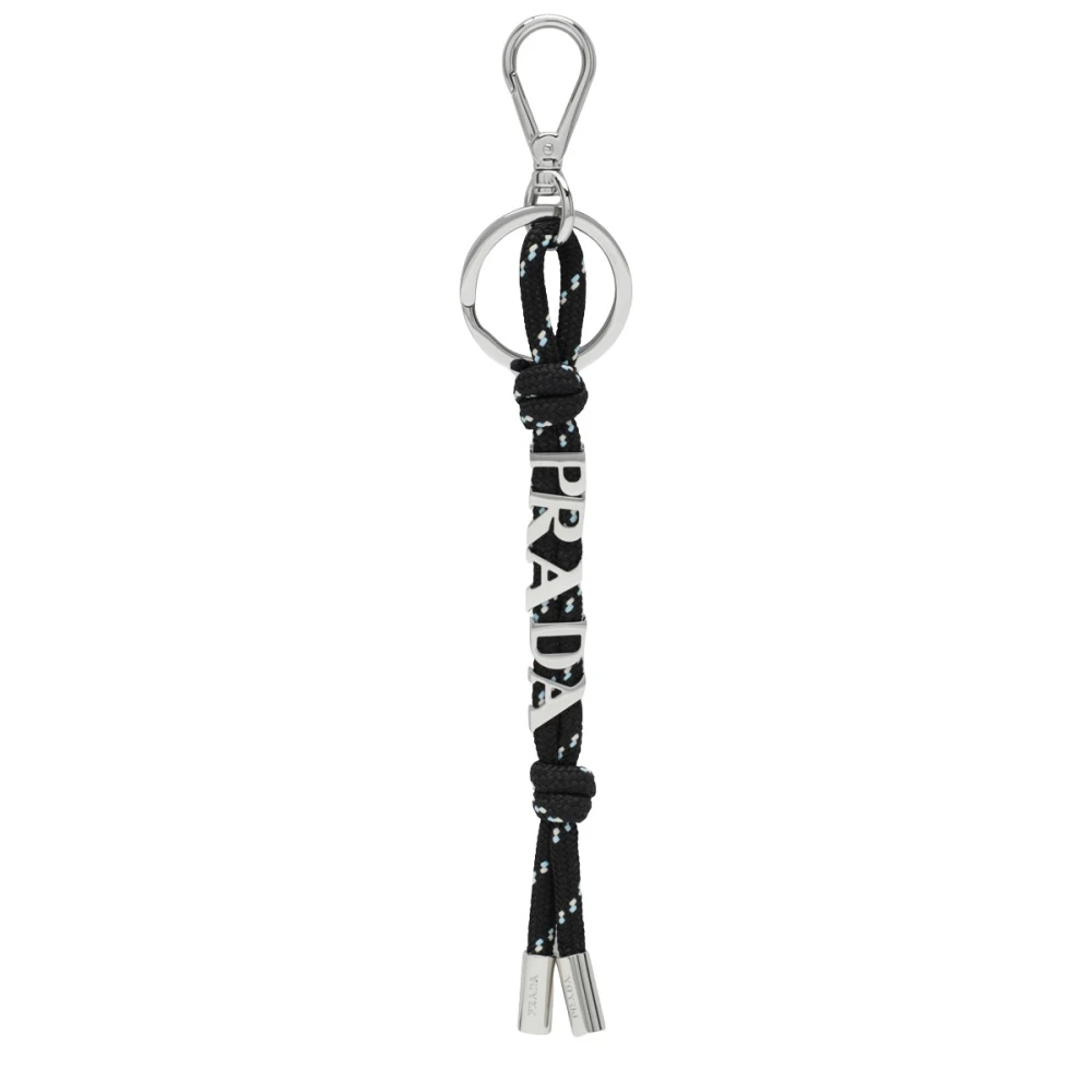 Prada Portachiavi Keyring - Male - Keychains - Black - One Size - Accessories