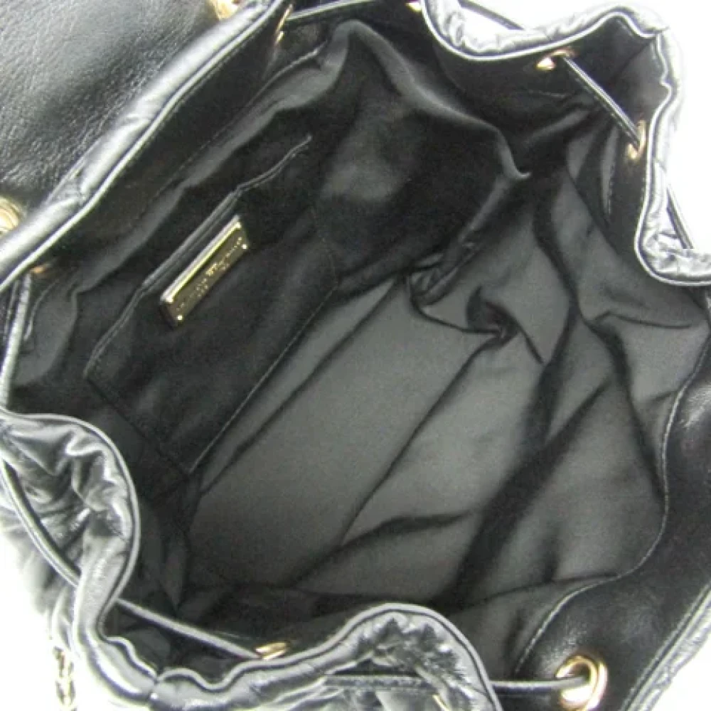 Salvatore Ferragamo Pre-owned Leather backpacks Black Dames