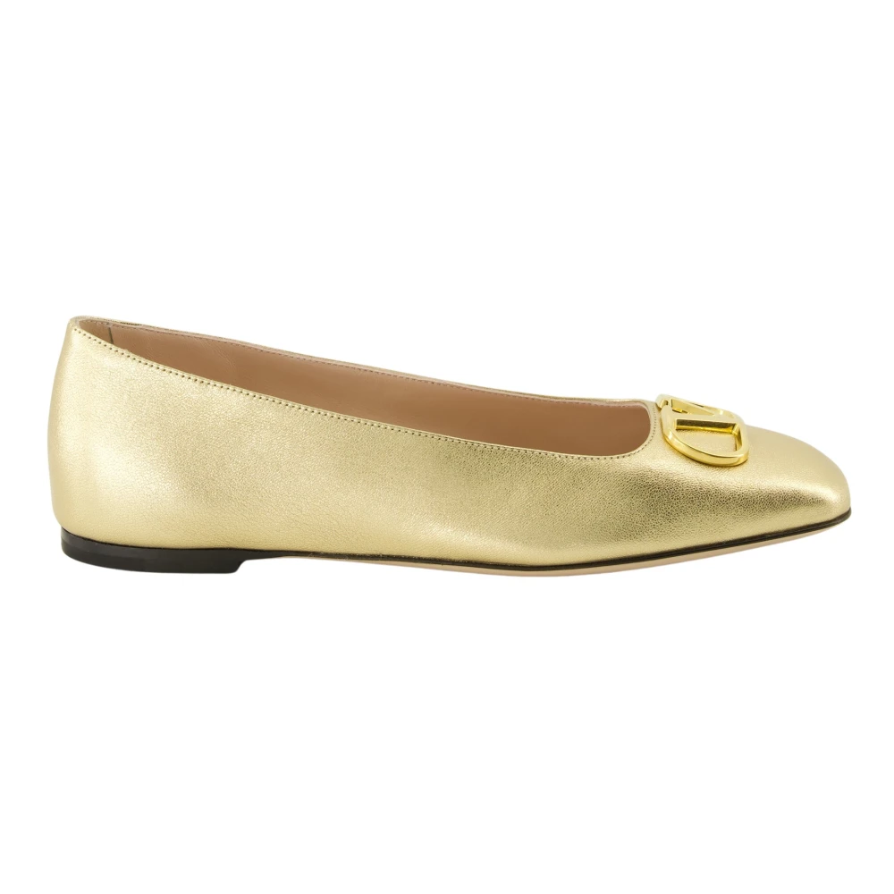 Valentino Garavani Women's Yellow Ballerina Shoes, 5 Uk, Vlogo Signature Ballerina
