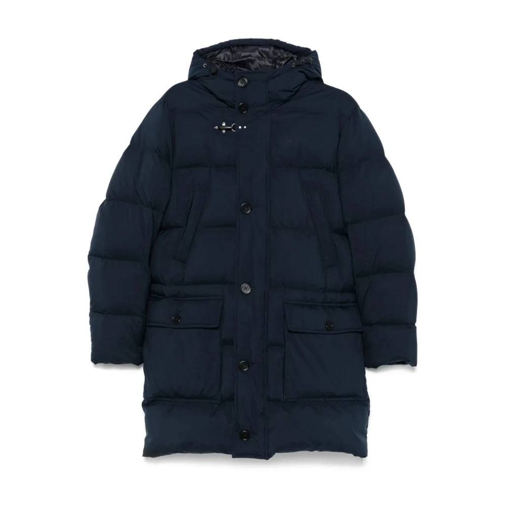 Fay Blue Down Coats, Male, Xl, Double-Front Down Jacket