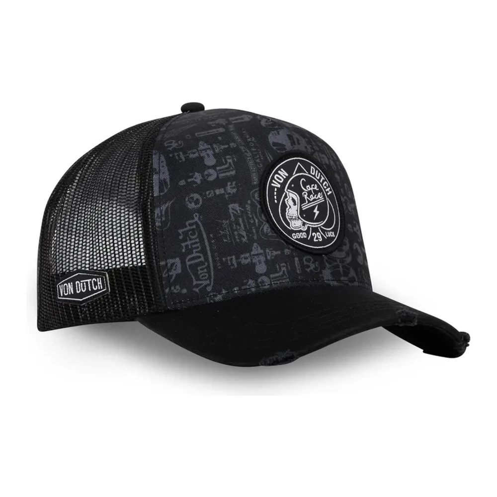 Von Dutch Zwart Logo Trucker Cap Black Heren