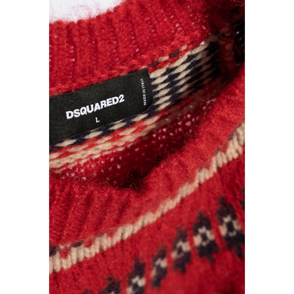 Dsquared2 Wollen trui Multicolor Heren