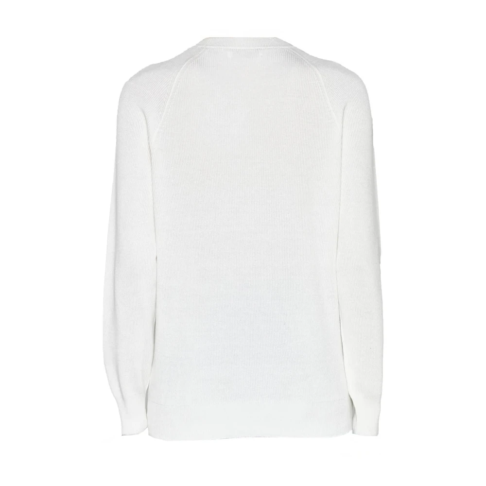 BRUNELLO CUCINELLI Luxe Cashmere Pullover Sweater White Heren