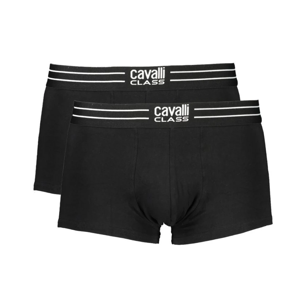 Cavalli Class Men's Black Underpants, L, Cotton Boxer Shorts
