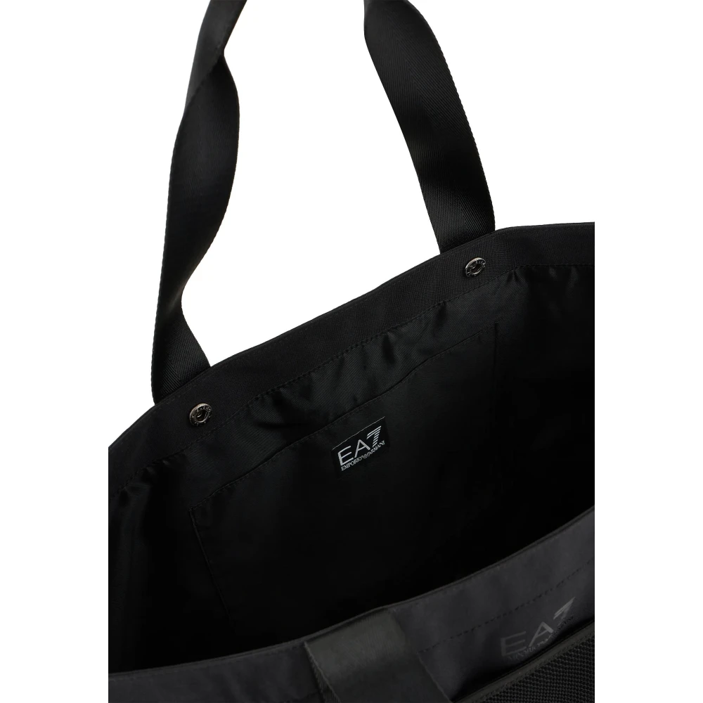 Armani Schoudertas met voorlogo Zwart Polyester Black Dames