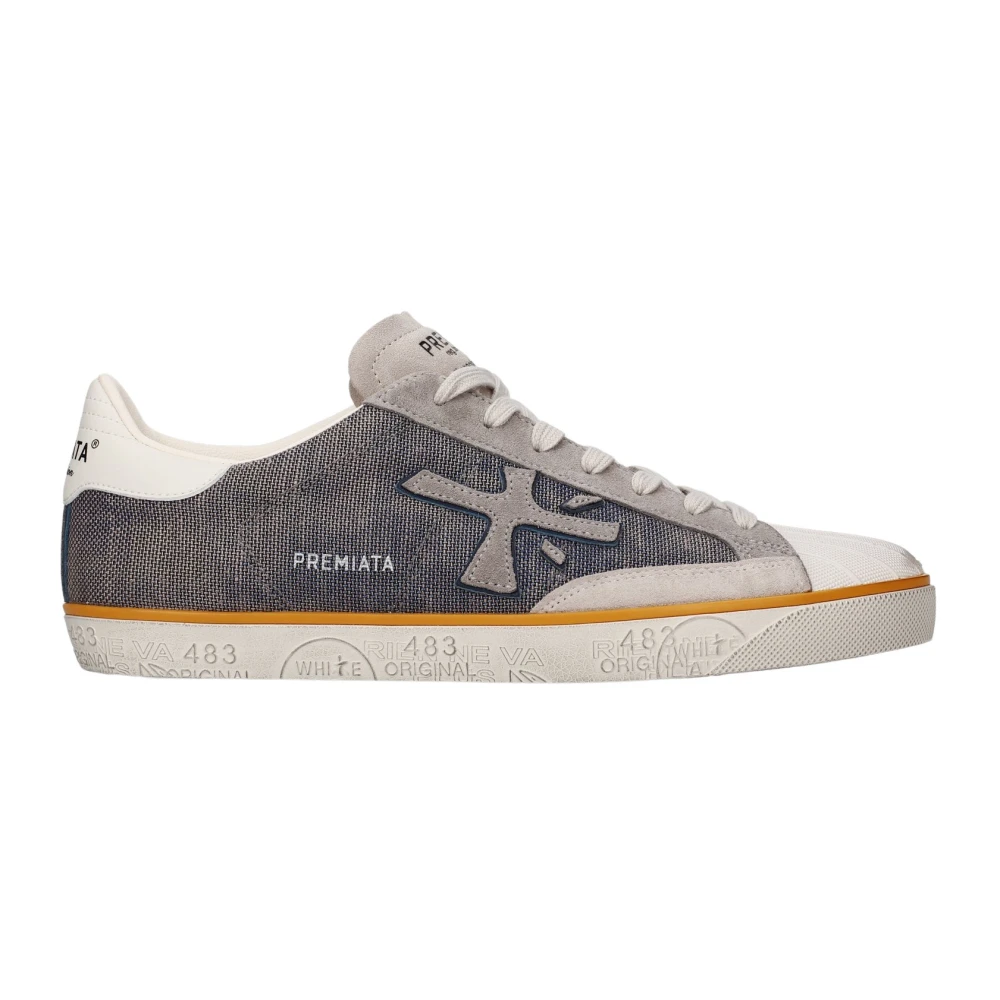 Premiata Men's Gray Sneakers, 9 Uk, Steven Trainers