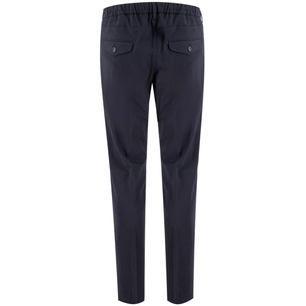 Eleventy Gestreepte elastische joggerbroek Black Heren