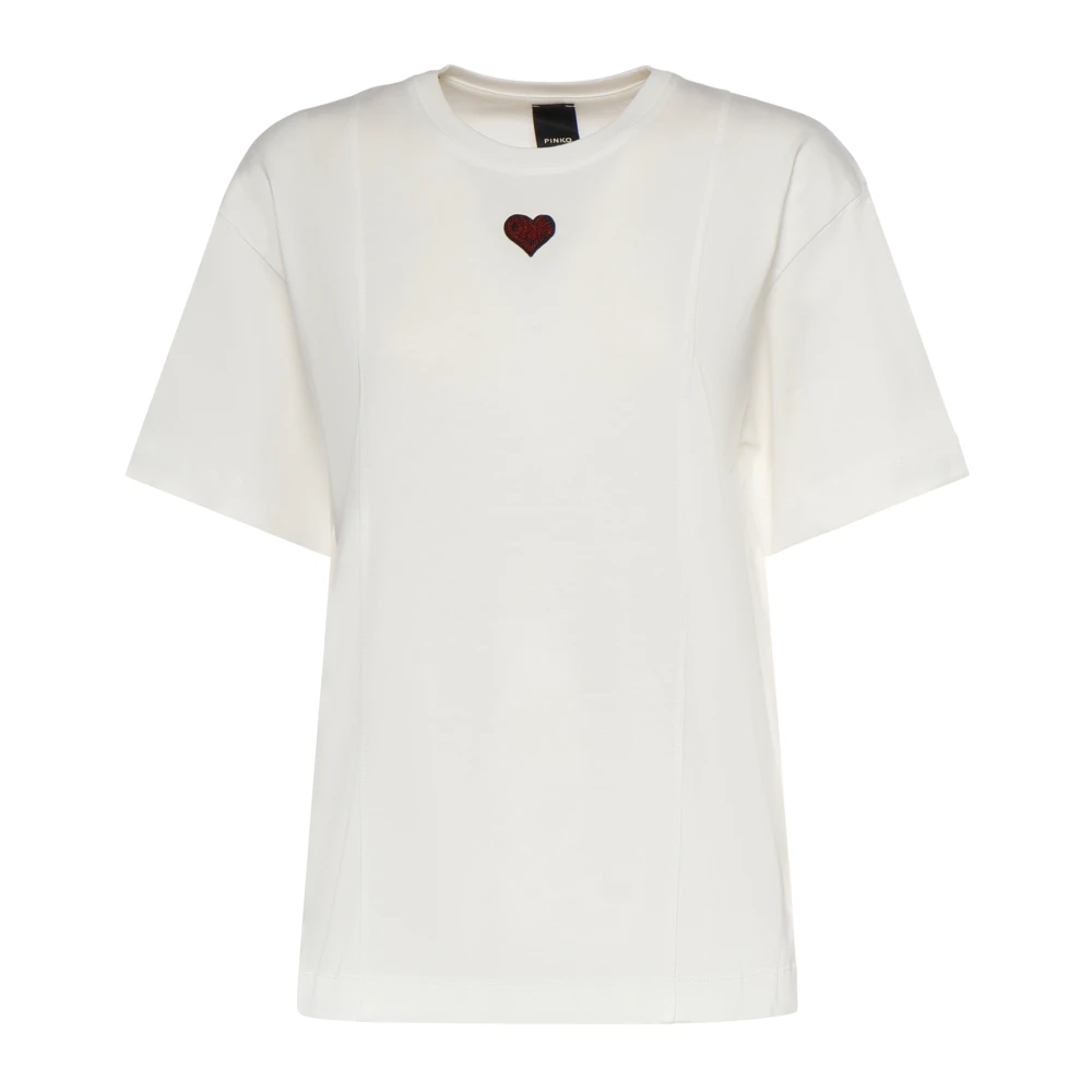Pinko Women's White T-Shirts, M, Tortino T-Shirt
