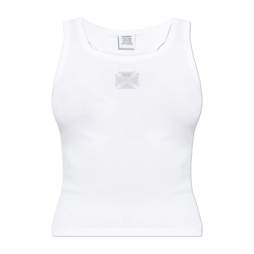 Vetements Donna Bianco - Strappy Top - Tops - Xs