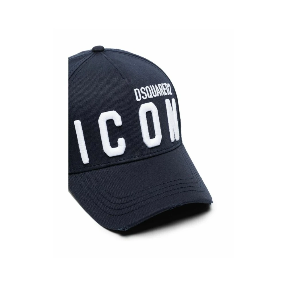 Dsquared2 Be Icon Baseballpet Blue Heren