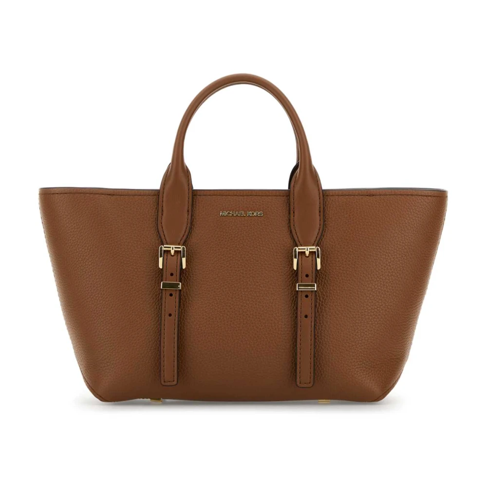 Michael Kors Caramel lederen shopper Brown Dames