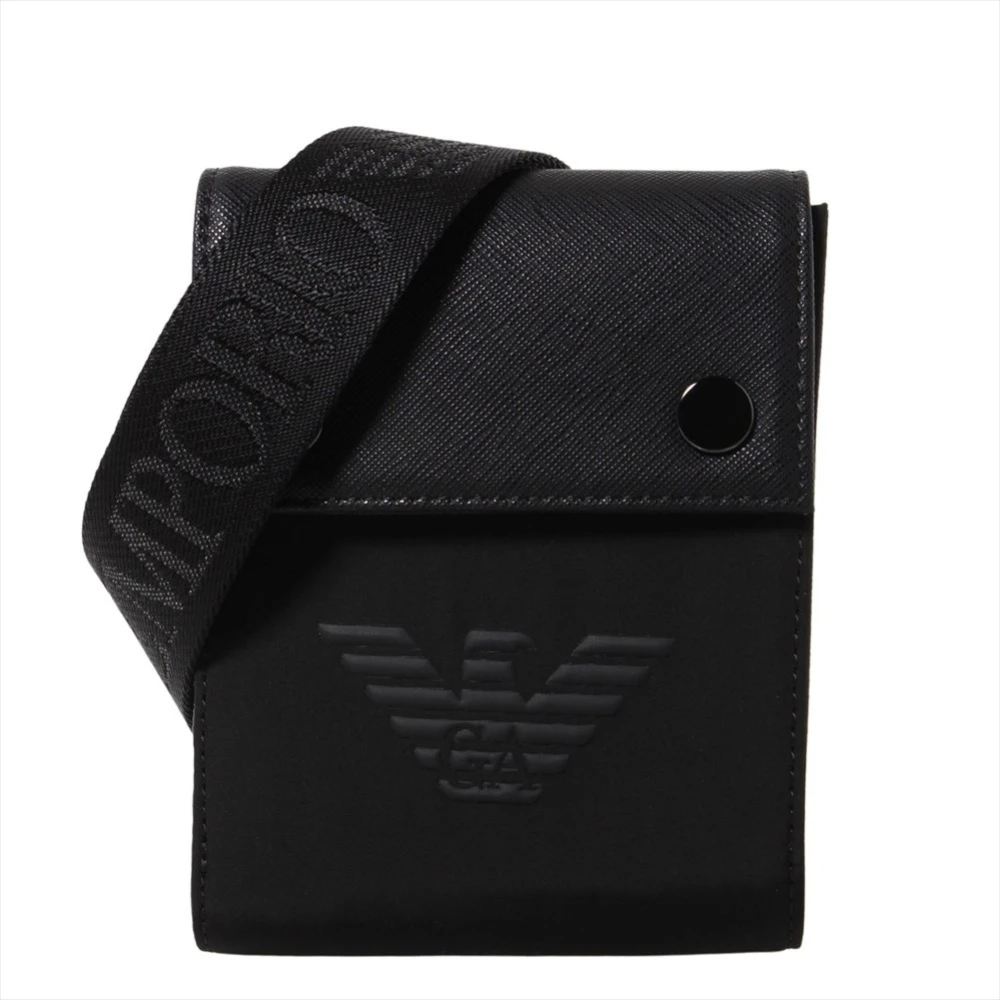 Emporio Armani Men's Black Cross Body Messenger, One Size, Wallets & Cardholders Y4r405y154j81073