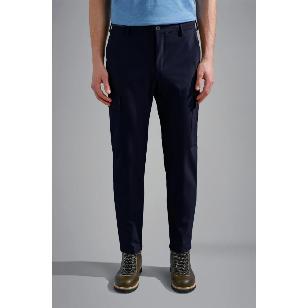 PAUL & SHARK Navy Regular Fit Nylon Broek Blue Heren