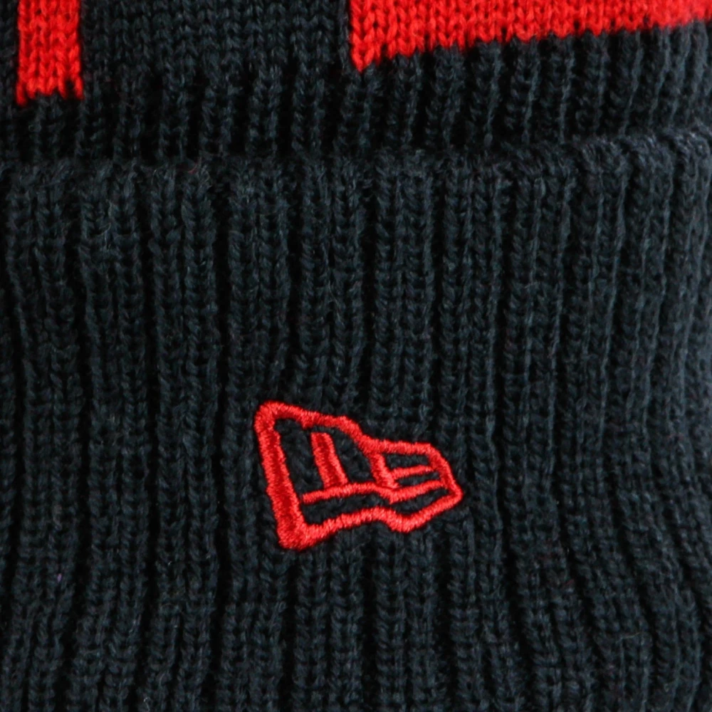 new era NFL Pom Hat Field Sport Knit Black Heren