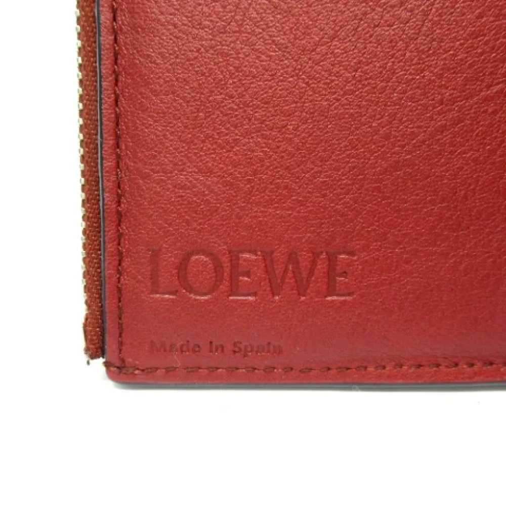 Loewe Pre-owned Leather wallets Brown Dames