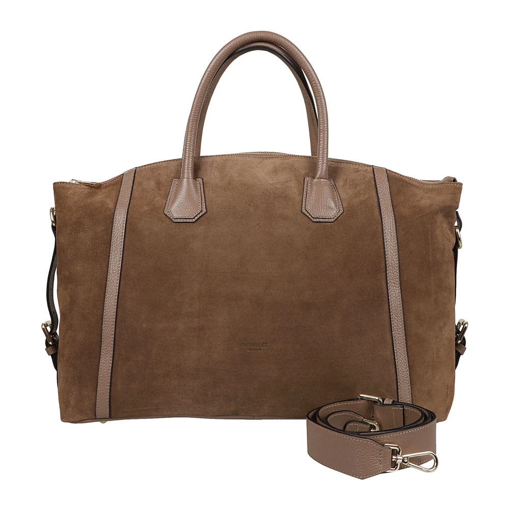 Avenue 67 Bruine Suède Tas Gemaakt in Italië Brown Dames