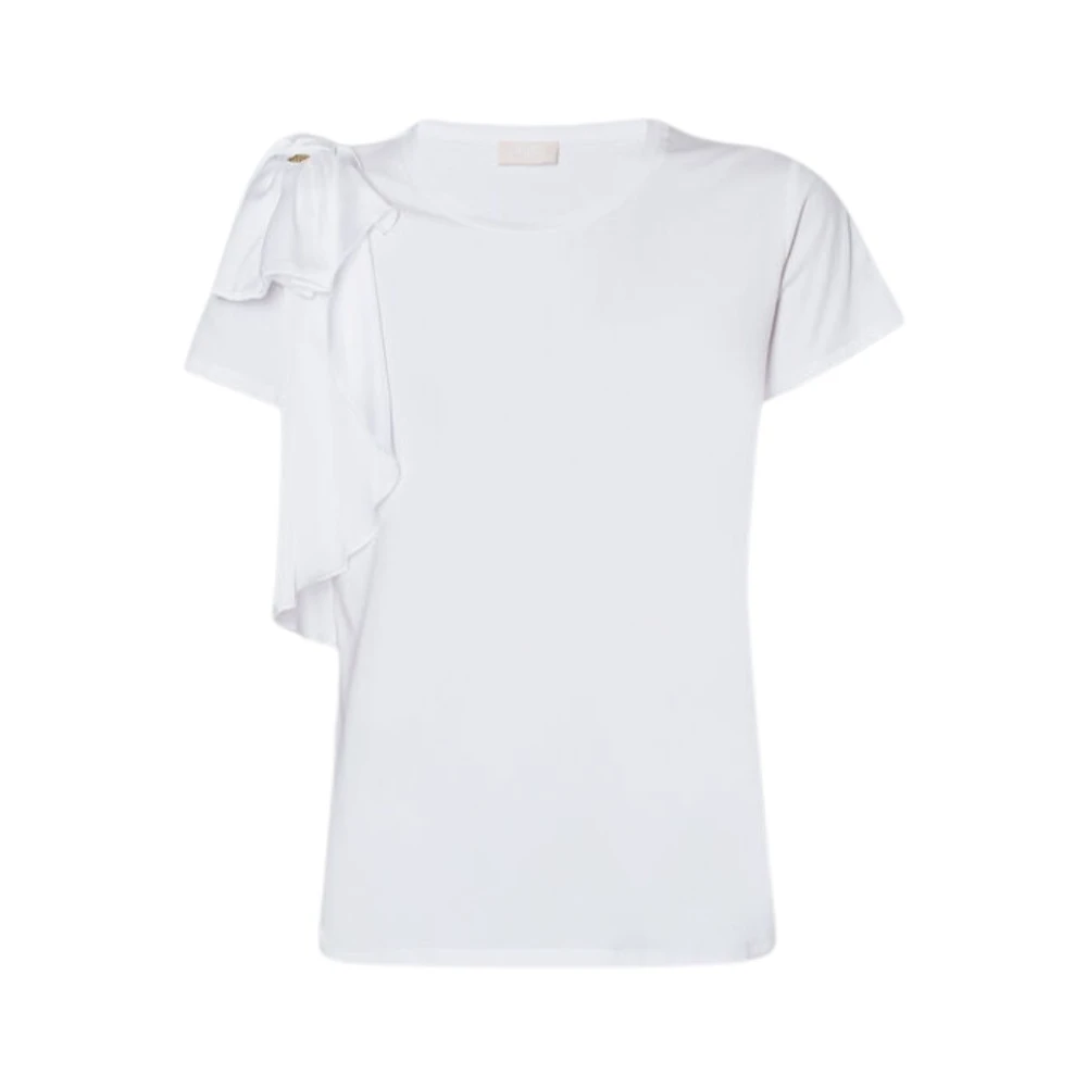 Liu Jo Gerimpeld T-shirt White Dames