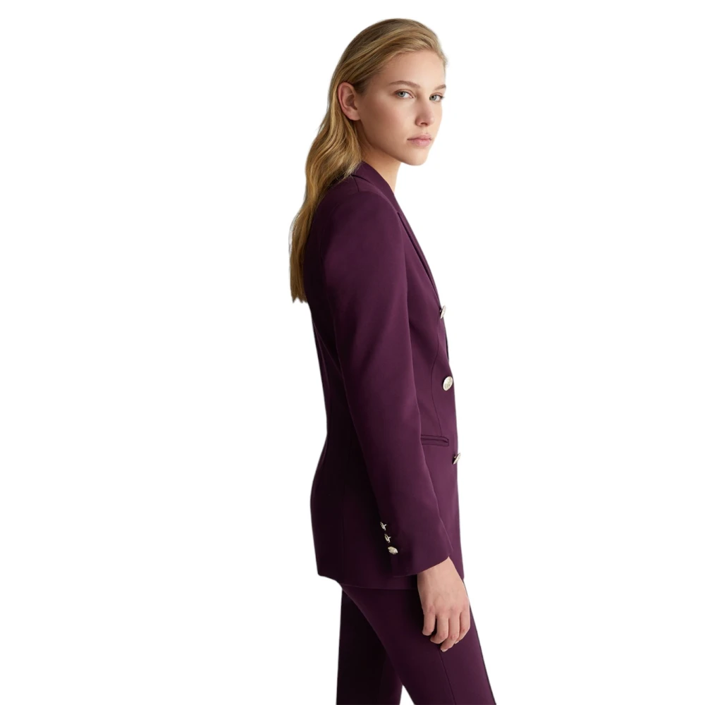 Liu Jo Elegante Blazer voor Vrouwen Purple Dames