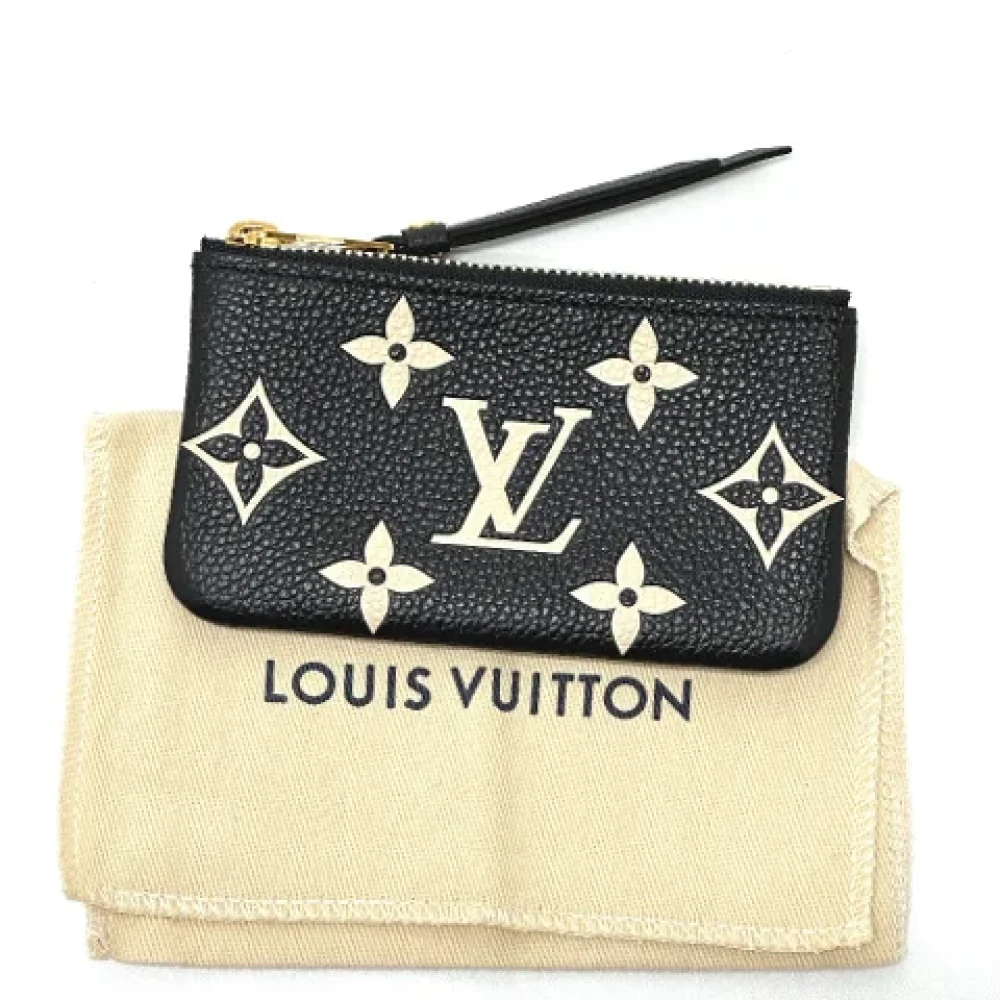 Louis Vuitton Vintage Pre-owned Leather wallets Black Dames