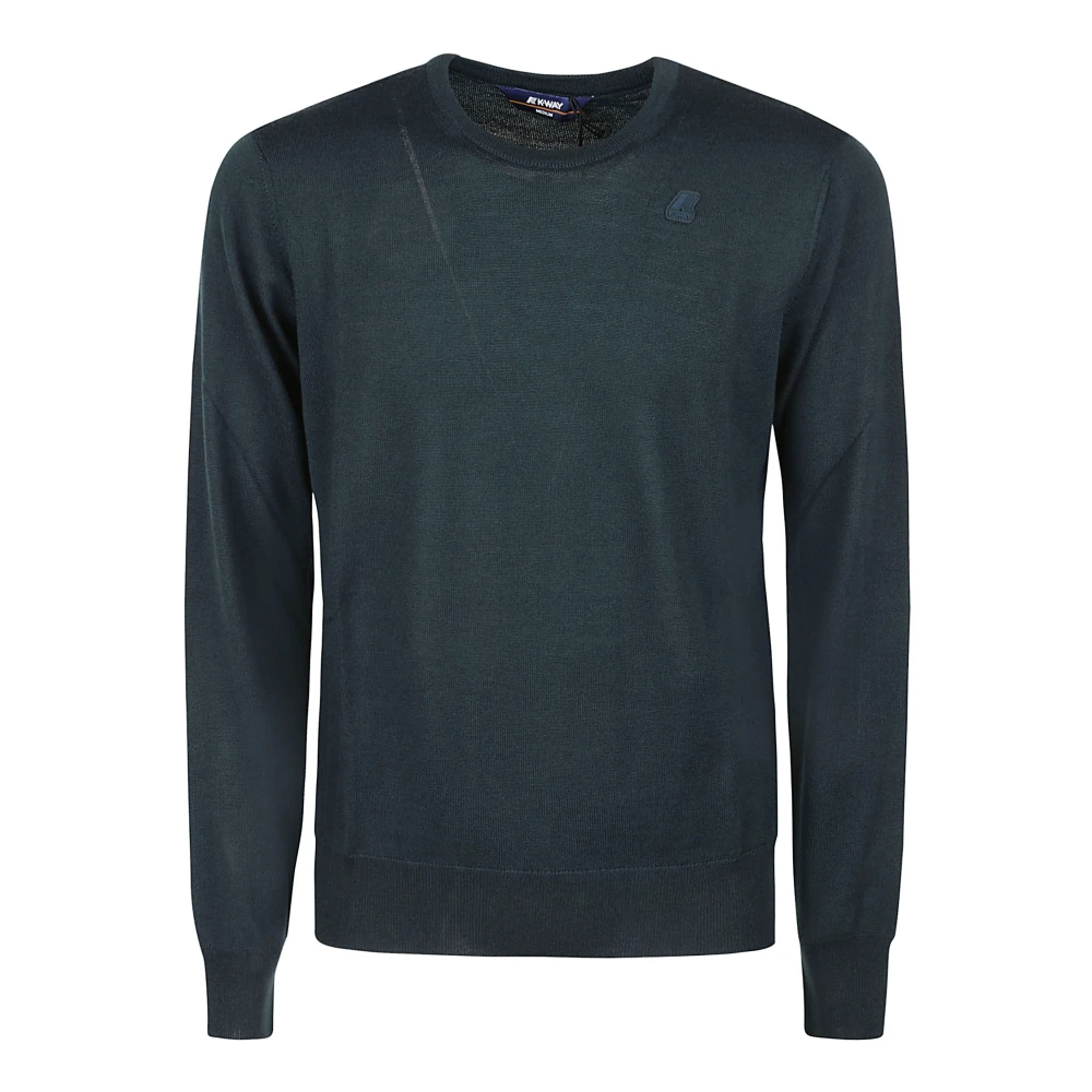 K-way Groene Merino Sweater Green Heren