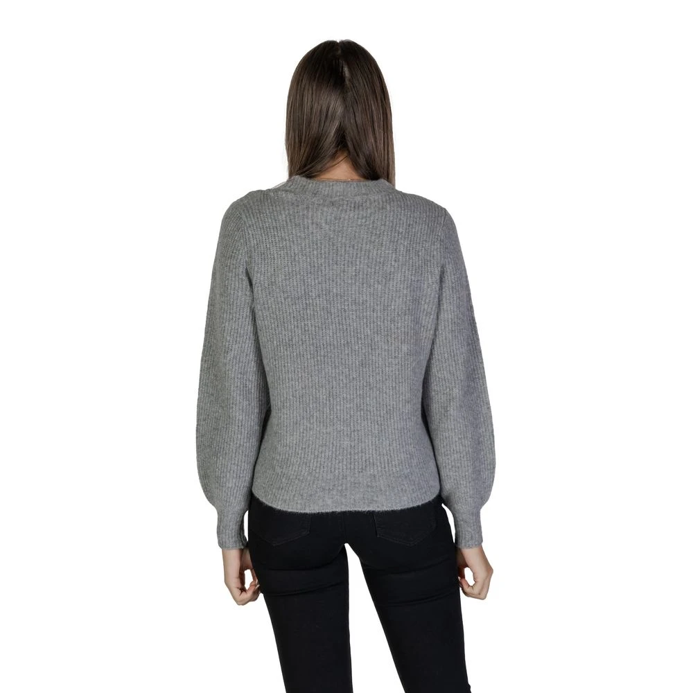 Only Grijze Gebreide Trui Herfst Winter Collectie Gray Dames