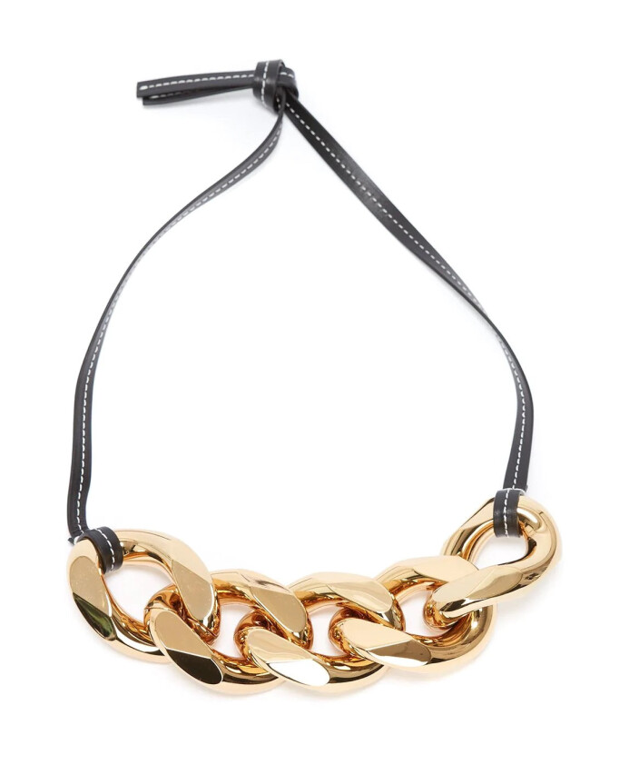 black-leather-chain-necklace