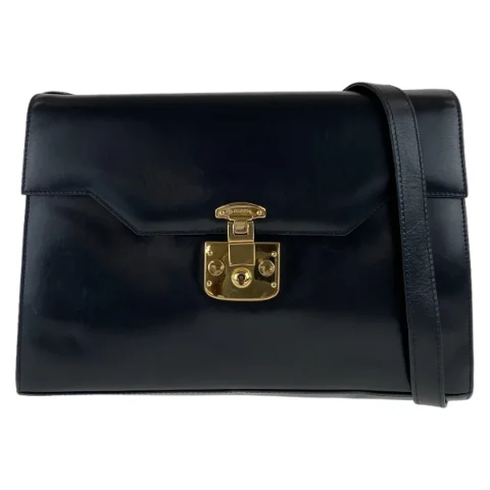 Gucci Vintage Pre-owned Leather gucci-bags Black Dames