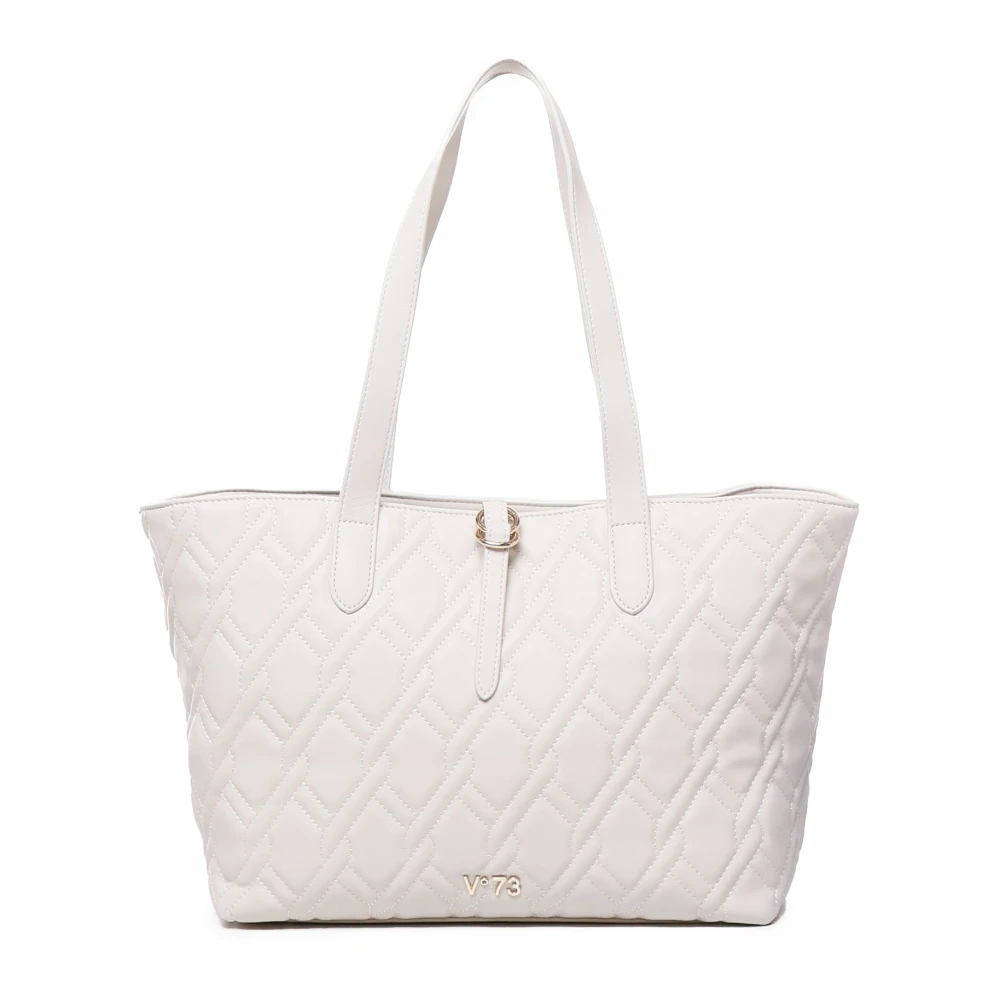 V73 Ecoleather Schoudertas met Gesp Sluiting White Dames