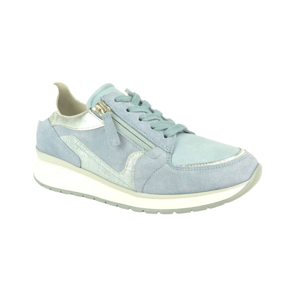Gabor L. Runner N. +2Tiret breed Dames Schoenen Blauw