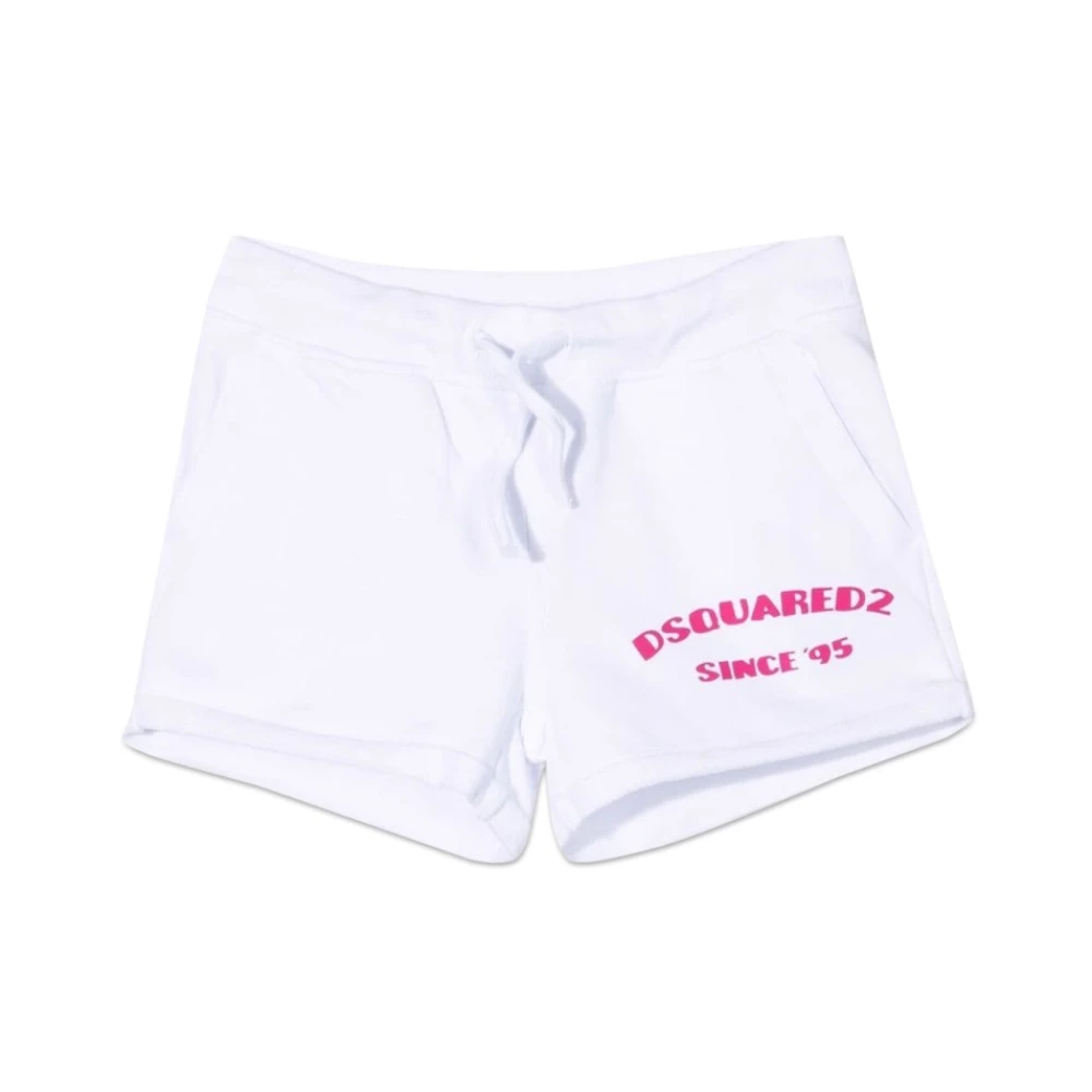 Dsquared2 Stiliga Sommar Shorts för Män White, Pojke