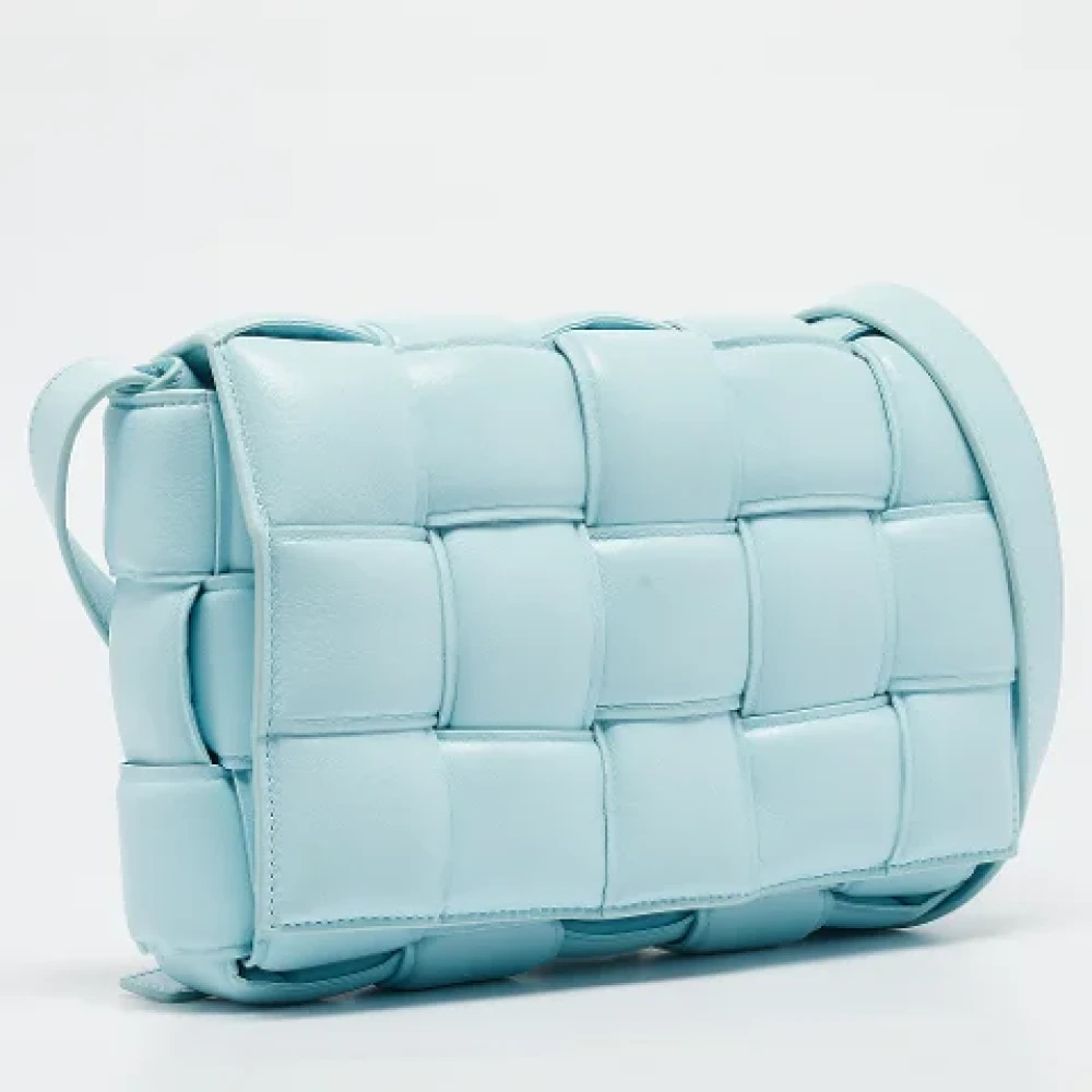Bottega Veneta Vintage Pre-owned Leather shoulder-bags Blue Dames