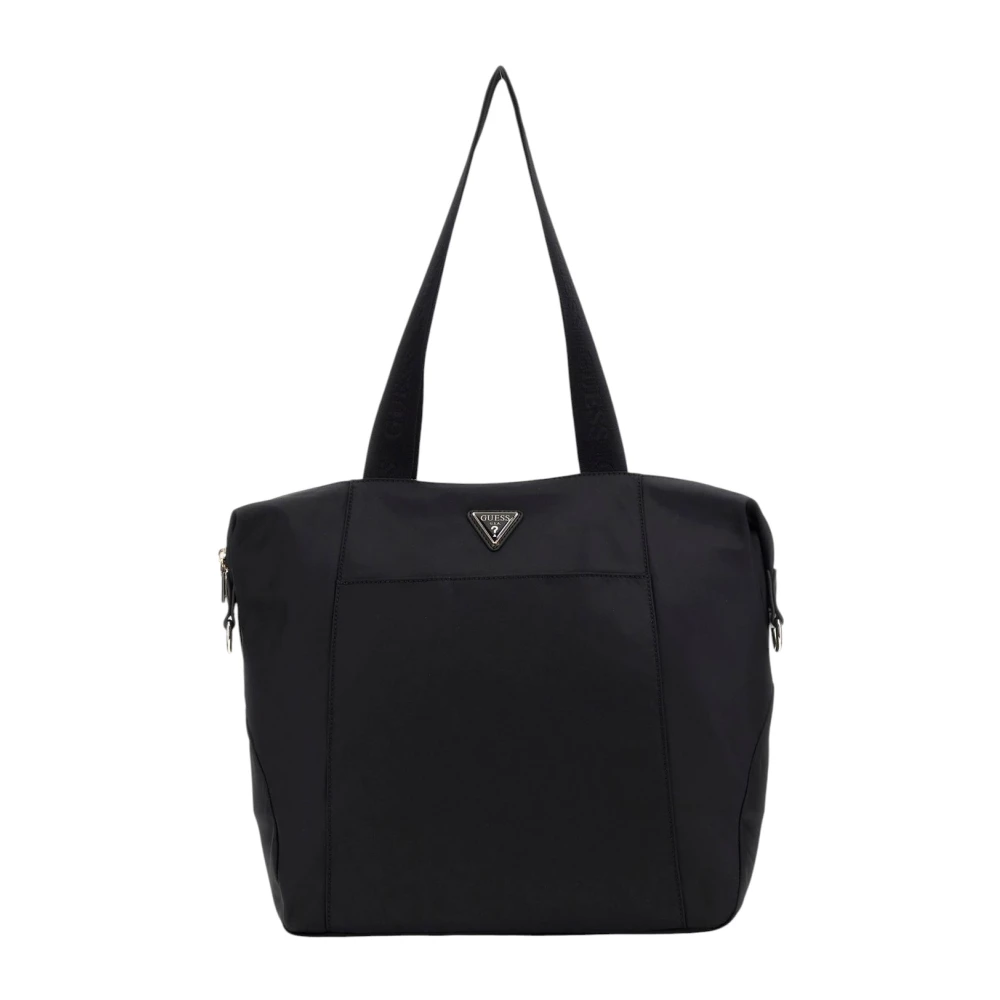 Guess Women's Black Shopping Bags, One Size, Follie Travel Tote