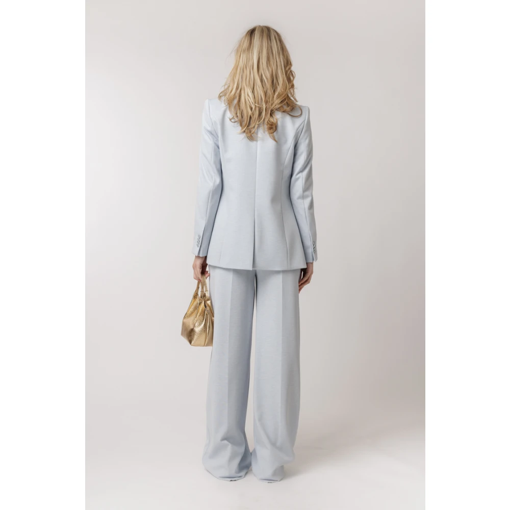 drykorn Blauwe Blazer met Enkele Knoopsluiting Blue Dames
