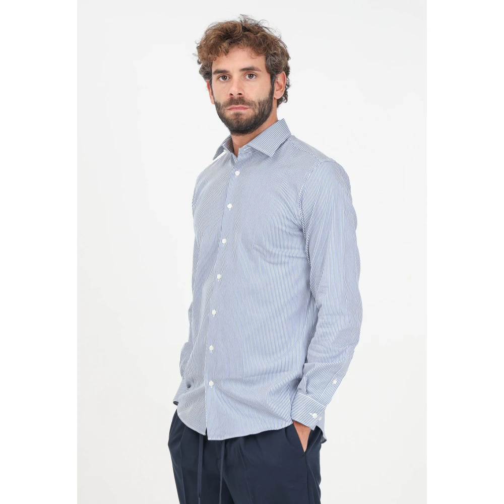Selected Homme Gestreept overhemd met lange mouwen Blue Heren