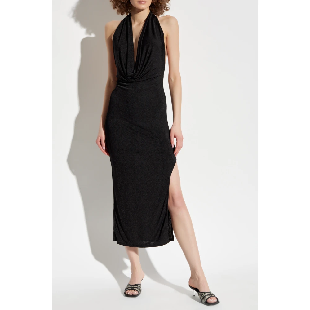 Misbhv Rugloze Jurk Black Dames
