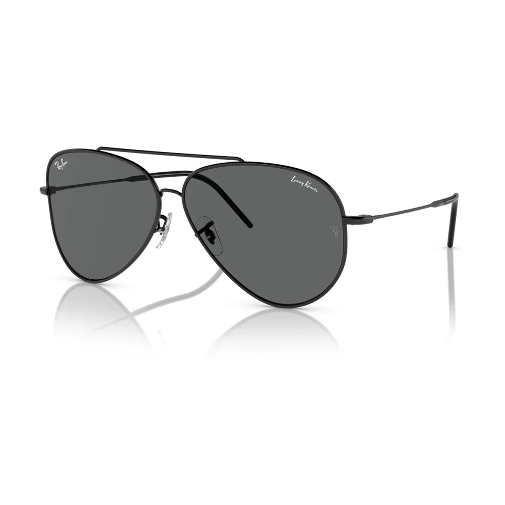 Ray-Ban Unisex Black Sunglasses, 59 Mm, Aviator Reverse Sunglasses