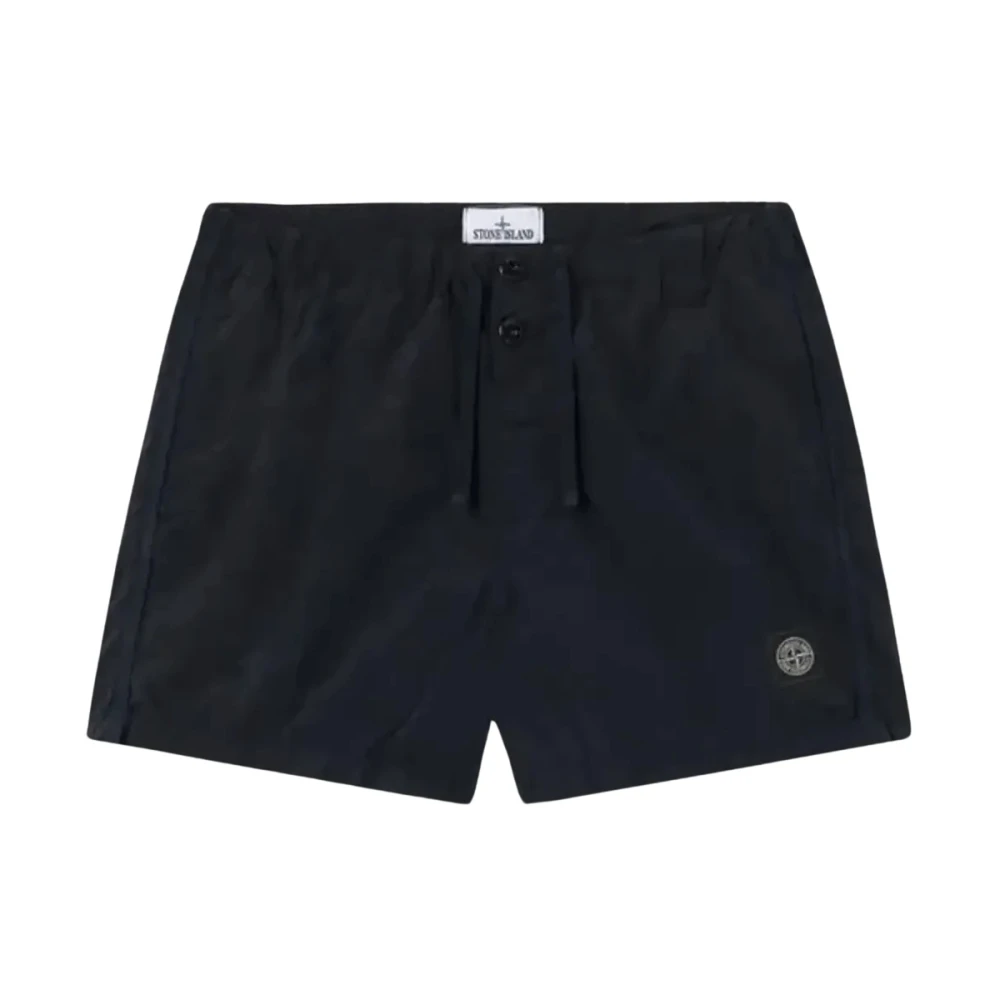 Stone Island Blue Beachwear, Male, M, Nylon Metal Swim Shorts