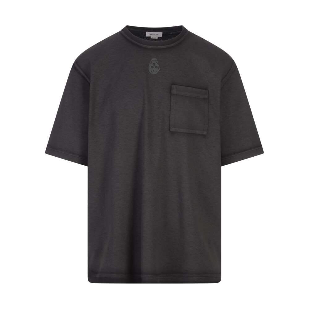 Tシャツ・カットソー ALEXANDER MCQUEEN Men T-shirt Black 815069QTAC7 0526 Men's McQueen-T-Shirt in Black | Alexander McQueen US