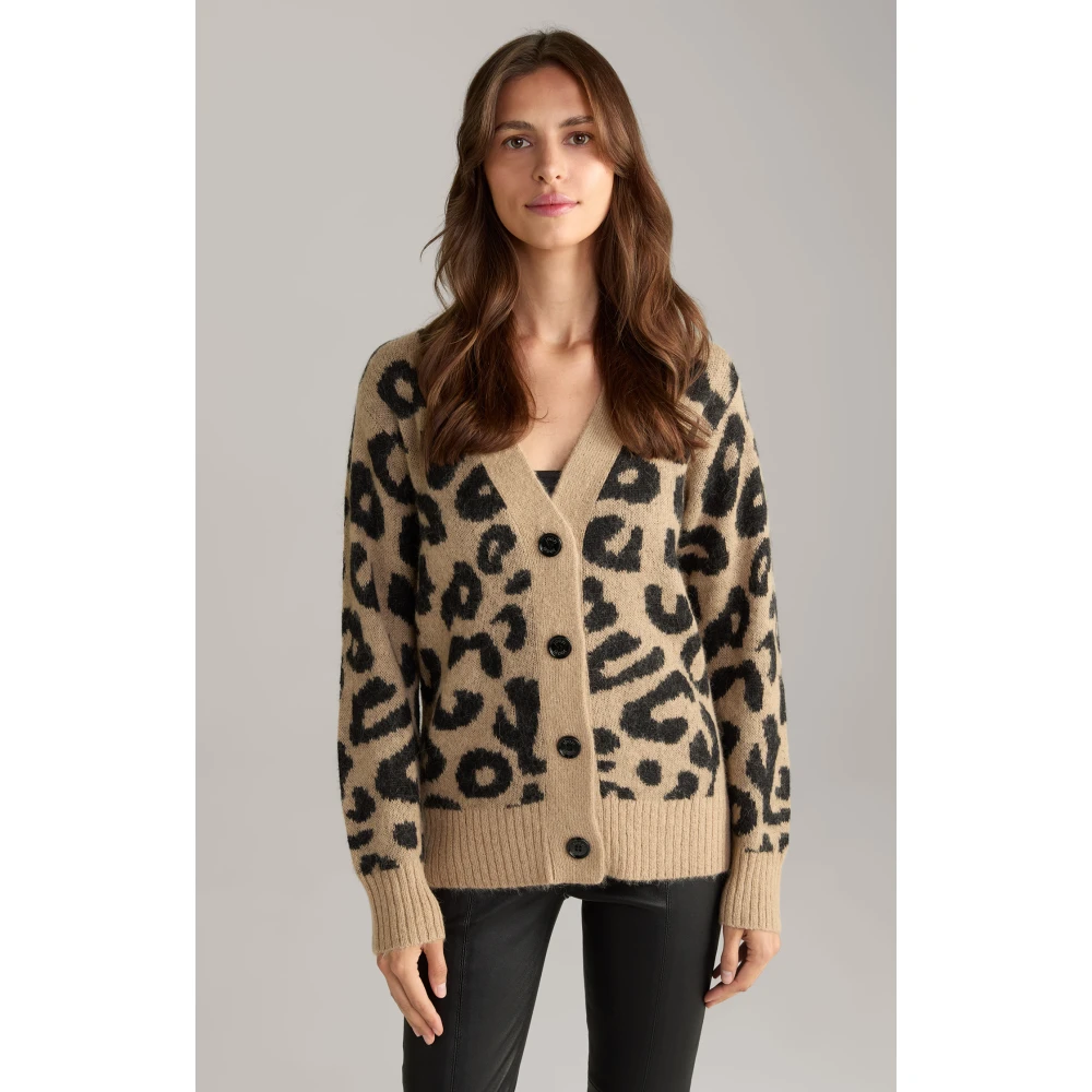 Joop! Luipaardprint Alpaca Blend Damesjas Beige Dames