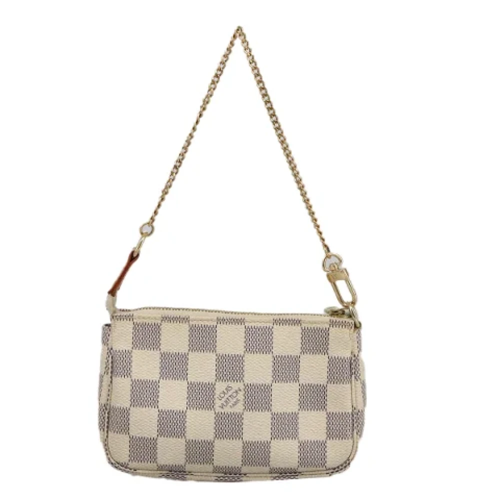 Louis Vuitton Vintage Pre-owned Canvas pouches Beige Dames