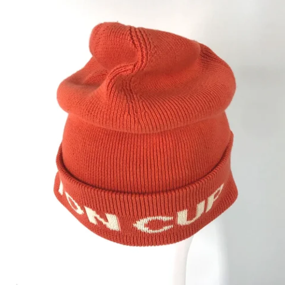 Louis Vuitton Vintage Pre-owned Cotton hats Red Dames