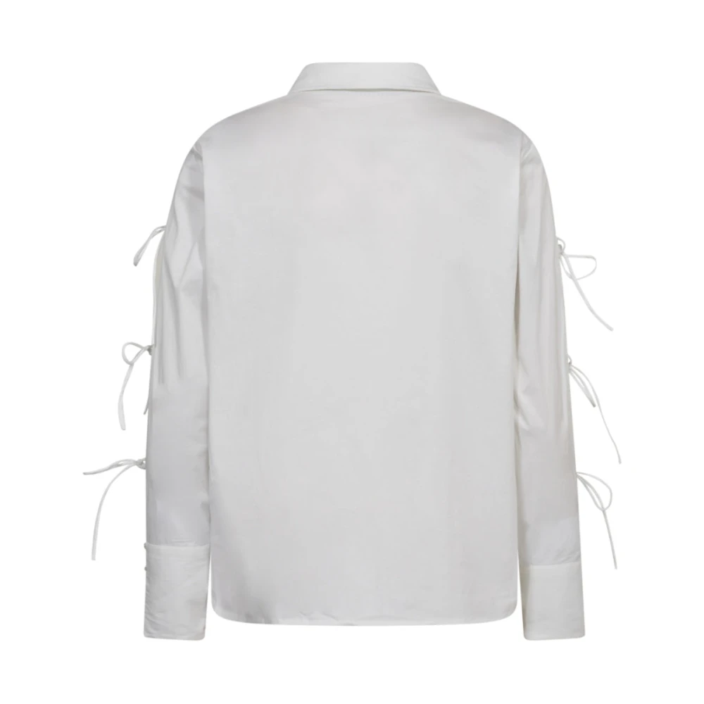 Co'Couture Witte Blouse met Strikdetails Poppy White Dames