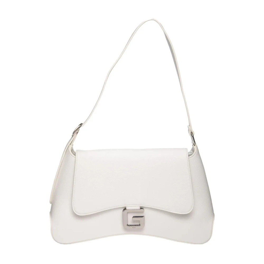 Gaëlle Paris Women's White Eco Leather Maxi Shoulder Bag
