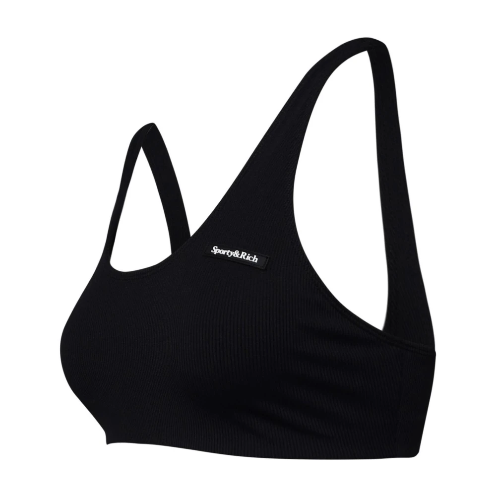 Sporty & Rich Nylon Sport BH Black Dames