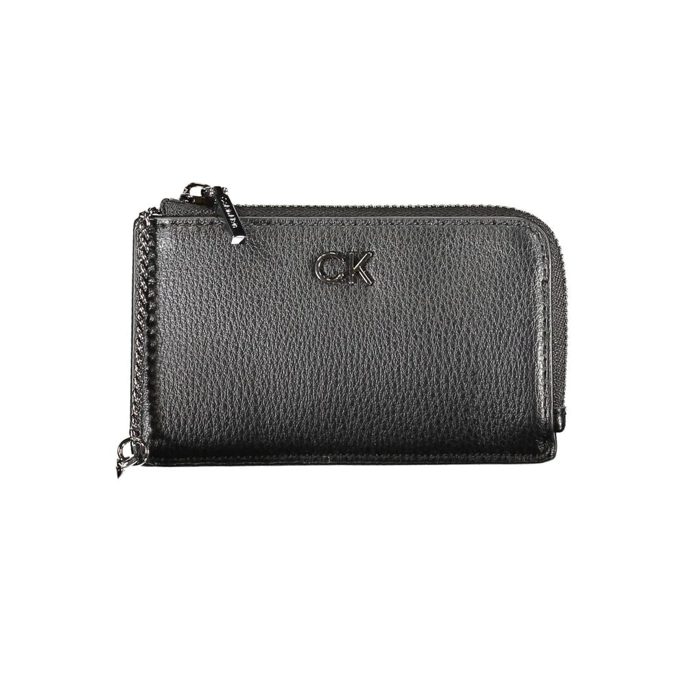 Calvin Klein Zwarte Portemonnee van Polyethyleen met RFID-blokkering Black Dames