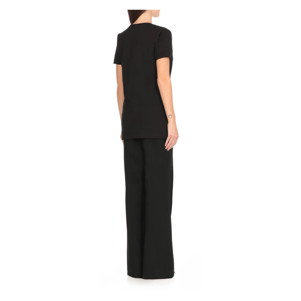 Vivienne Westwood Zwarte Katoenen T-shirt met Logo Black Dames