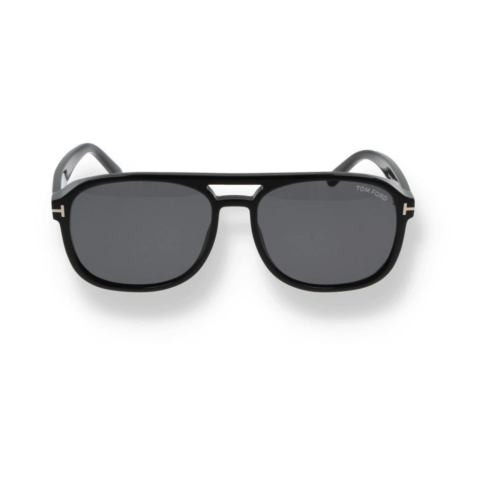 Tom Ford Stijlvolle zonnebril voor heren Rosco FT1022Large Black Heren