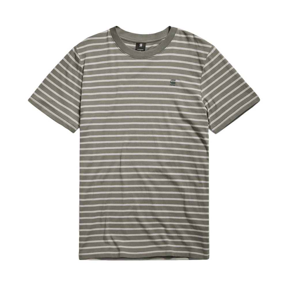 G-STAR RAW Heren Polo's & T-shirts Stripe Slim R T Grijs